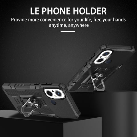 Ring Holder Armor Hybrid Phone Case, For Xiaomi Redmi 12C 4G, For Xiaomi Redmi Note 12 5G Global, For Xiaomi Redmi Note 12 Pro Global