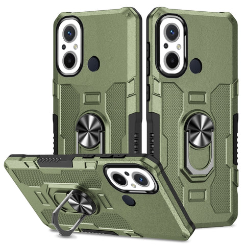 Ring Holder Armor Hybrid Phone Case, For Xiaomi Redmi 12C 4G, For Xiaomi Redmi Note 12 5G Global, For Xiaomi Redmi Note 12 Pro Global