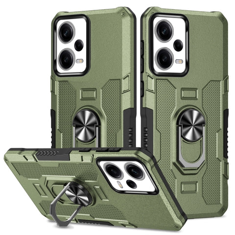 Ring Holder Armor Hybrid Phone Case, For Xiaomi Redmi 12C 4G, For Xiaomi Redmi Note 12 5G Global, For Xiaomi Redmi Note 12 Pro Global