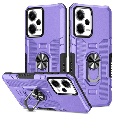 Ring Holder Armor Hybrid Phone Case, For Xiaomi Redmi 12C 4G, For Xiaomi Redmi Note 12 5G Global, For Xiaomi Redmi Note 12 Pro Global