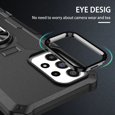 Ring Holder Armor Hybrid Phone Case, For vivo Y02, For vivo V27e, For vivo V27