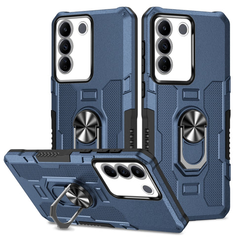 Ring Holder Armor Hybrid Phone Case, For vivo Y02, For vivo V27e, For vivo V27