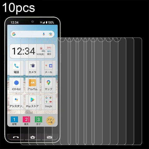 10pcs 0.26mm 9H 2.5D Tempered Glass Film, For Sharp Aquos wish6, For Sharp Aquos R11, For Sharp Aquos Sense10, For Sharp Basio Active2, For Sharp Aquos wish5, For Sharp  Aquos wish2, For Sharp Basio Active3, For Sharp Aquos Sense9 Plus                 ...