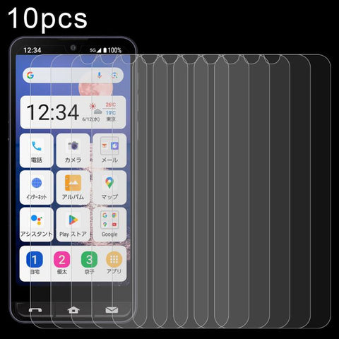 10pcs 0.26mm 9H 2.5D Tempered Glass Film, For Sharp Aquos wish6, For Sharp Aquos R11, For Sharp Aquos Sense10, For Sharp Basio Active2, For Sharp Aquos wish5, For Sharp  Aquos wish2, For Sharp Basio Active3, For Sharp Aquos Sense9 Plus                 ...