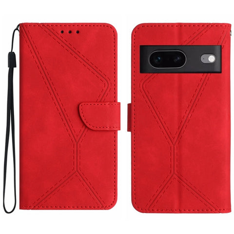 Stitching Embossed Leather Phone Case, For Google Pixel 7, For Google Pixel 7 Pro, For Google Pixel 7a, For Google Pixel 6, For Google Pixel 6 Pro, For Google Pixel 6a