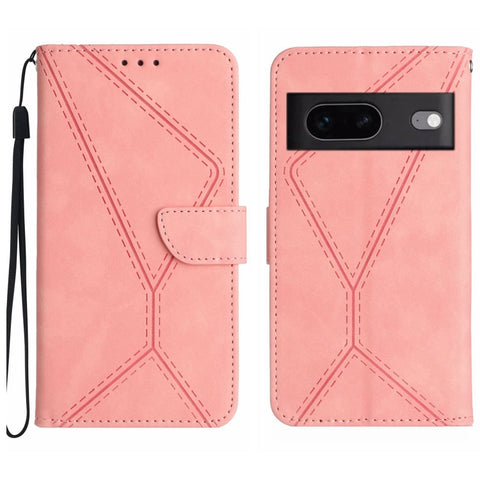 Stitching Embossed Leather Phone Case, For Google Pixel 7, For Google Pixel 7 Pro, For Google Pixel 7a, For Google Pixel 6, For Google Pixel 6 Pro, For Google Pixel 6a