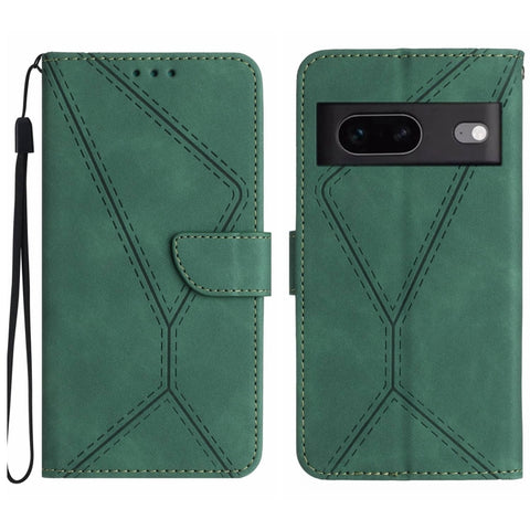 Stitching Embossed Leather Phone Case, For Google Pixel 7, For Google Pixel 7 Pro, For Google Pixel 7a, For Google Pixel 6, For Google Pixel 6 Pro, For Google Pixel 6a