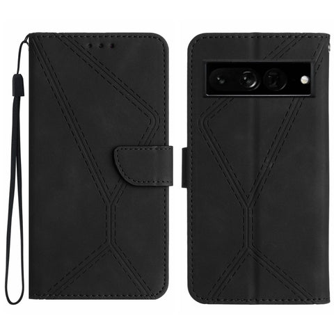Stitching Embossed Leather Phone Case, For Google Pixel 7, For Google Pixel 7 Pro, For Google Pixel 7a, For Google Pixel 6, For Google Pixel 6 Pro, For Google Pixel 6a