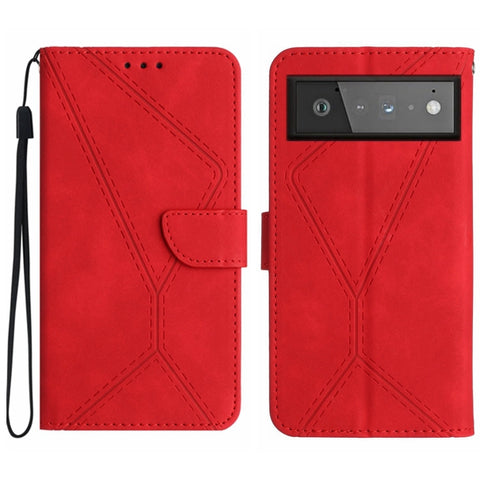 Stitching Embossed Leather Phone Case, For Google Pixel 7, For Google Pixel 7 Pro, For Google Pixel 7a, For Google Pixel 6, For Google Pixel 6 Pro, For Google Pixel 6a