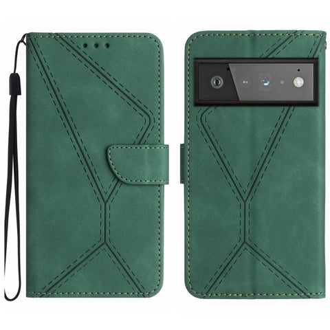 Stitching Embossed Leather Phone Case, For Google Pixel 7, For Google Pixel 7 Pro, For Google Pixel 7a, For Google Pixel 6, For Google Pixel 6 Pro, For Google Pixel 6a