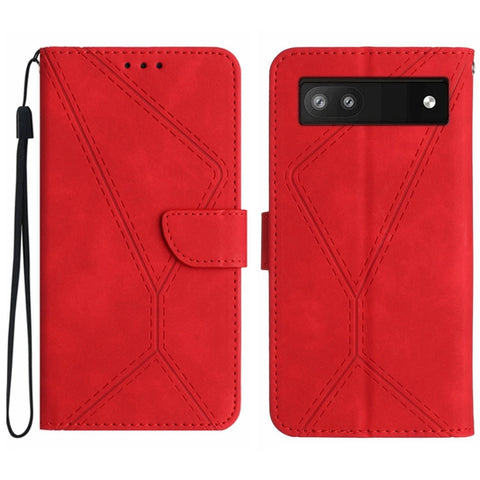 Stitching Embossed Leather Phone Case, For Google Pixel 7, For Google Pixel 7 Pro, For Google Pixel 7a, For Google Pixel 6, For Google Pixel 6 Pro, For Google Pixel 6a
