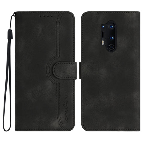 Heart Pattern Skin Feel Leather Phone Case, For OnePlus 9 Pro, For OnePlus 9, For OnePlus 8 Pro