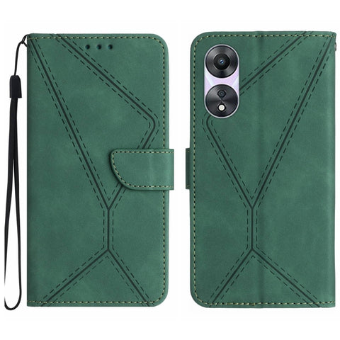 Stitching Embossed Leather Phone Case, For OPPO Reno8 T 4G, For OPPO Reno8 T 5G/A1 Pro 5G, For OPPO Reno9/Reno9 Pro 5G, For OPPO Reno9 Pro+