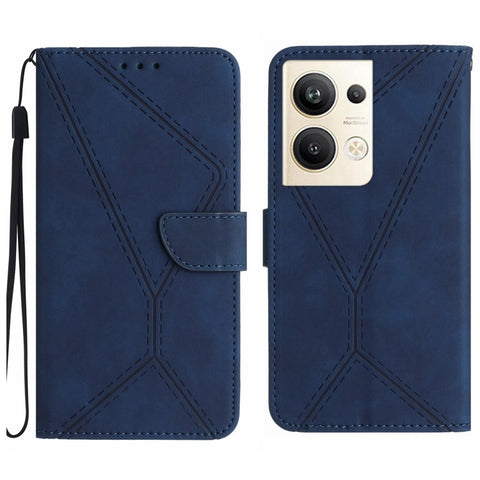 Stitching Embossed Leather Phone Case, For OPPO Reno8 T 4G, For OPPO Reno8 T 5G/A1 Pro 5G, For OPPO Reno9/Reno9 Pro 5G, For OPPO Reno9 Pro+