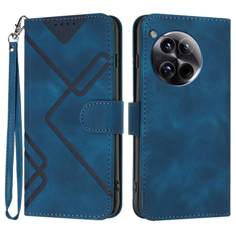 Line Pattern Skin Feel Leather Phone Case, For OnePlus Turbo 6 / 6V, For OnePlus Ace 6, For OnePlus 15, For OnePlus 13T, For OnePlus Ace 5 / 13R Global, For OnePlus 12, For OnePlus Ace 2V, For OnePlus 11