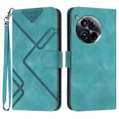 Line Pattern Skin Feel Leather Phone Case, For OnePlus Turbo 6 / 6V, For OnePlus Ace 6, For OnePlus 15, For OnePlus 13T, For OnePlus Ace 5 / 13R Global, For OnePlus 12, For OnePlus Ace 2V, For OnePlus 11