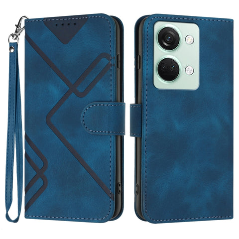 Line Pattern Skin Feel Leather Phone Case, For OnePlus Turbo 6 / 6V, For OnePlus Ace 6, For OnePlus 15, For OnePlus 13T, For OnePlus Ace 5 / 13R Global, For OnePlus 12, For OnePlus Ace 2V, For OnePlus 11