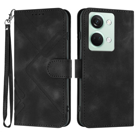 Line Pattern Skin Feel Leather Phone Case, For OnePlus Turbo 6 / 6V, For OnePlus Ace 6, For OnePlus 15, For OnePlus 13T, For OnePlus Ace 5 / 13R Global, For OnePlus 12, For OnePlus Ace 2V, For OnePlus 11