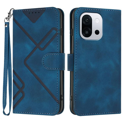 Line Pattern Skin Feel Leather Phone Case, For OnePlus Turbo 6 / 6V, For OnePlus Ace 6, For OnePlus 15, For OnePlus 13T, For OnePlus Ace 5 / 13R Global, For OnePlus 12, For OnePlus Ace 2V, For OnePlus 11