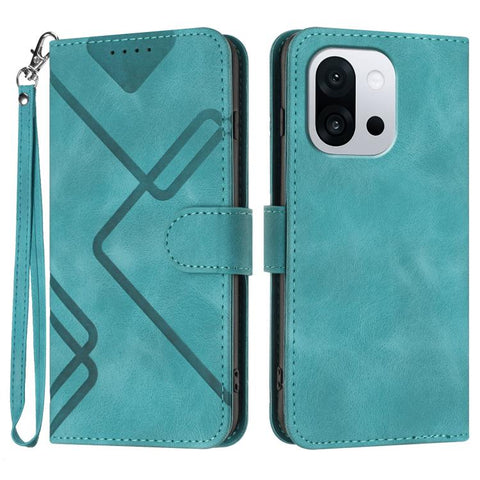 Line Pattern Skin Feel Leather Phone Case, For OnePlus Turbo 6 / 6V, For OnePlus Ace 6, For OnePlus 15, For OnePlus 13T, For OnePlus Ace 5 / 13R Global, For OnePlus 12, For OnePlus Ace 2V, For OnePlus 11