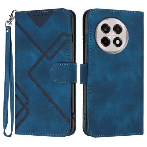 Line Pattern Skin Feel Leather Phone Case, For OnePlus Turbo 6 / 6V, For OnePlus Ace 6, For OnePlus 15, For OnePlus 13T, For OnePlus Ace 5 / 13R Global, For OnePlus 12, For OnePlus Ace 2V, For OnePlus 11