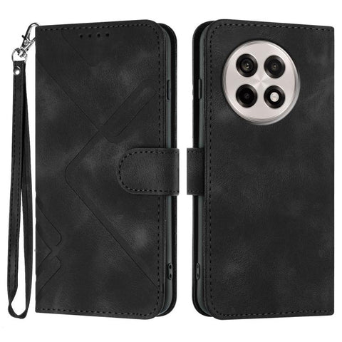 Line Pattern Skin Feel Leather Phone Case, For OnePlus Turbo 6 / 6V, For OnePlus Ace 6, For OnePlus 15, For OnePlus 13T, For OnePlus Ace 5 / 13R Global, For OnePlus 12, For OnePlus Ace 2V, For OnePlus 11
