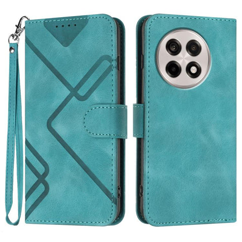 Line Pattern Skin Feel Leather Phone Case, For OnePlus Turbo 6 / 6V, For OnePlus Ace 6, For OnePlus 15, For OnePlus 13T, For OnePlus Ace 5 / 13R Global, For OnePlus 12, For OnePlus Ace 2V, For OnePlus 11