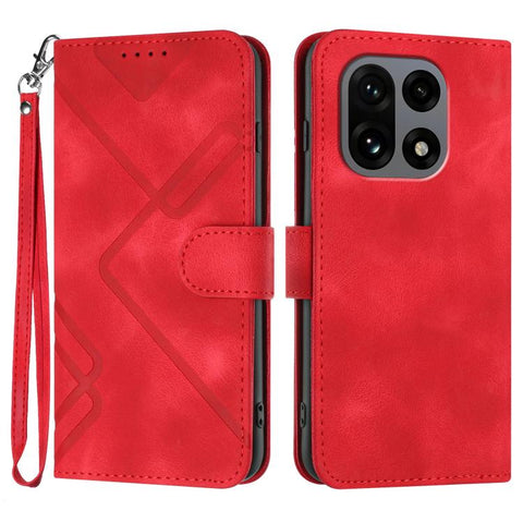 Line Pattern Skin Feel Leather Phone Case, For OnePlus Turbo 6 / 6V, For OnePlus Ace 6, For OnePlus 15, For OnePlus 13T, For OnePlus Ace 5 / 13R Global, For OnePlus 12, For OnePlus Ace 2V, For OnePlus 11
