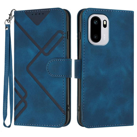 Line Pattern Skin Feel Leather Phone Case, For OnePlus Turbo 6 / 6V, For OnePlus Ace 6, For OnePlus 15, For OnePlus 13T, For OnePlus Ace 5 / 13R Global, For OnePlus 12, For OnePlus Ace 2V, For OnePlus 11