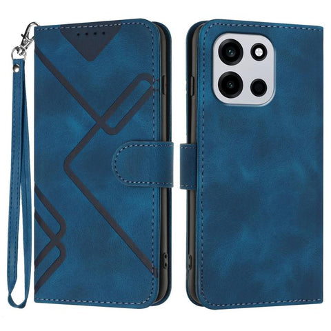 Line Pattern Skin Feel Leather Phone Case, For OnePlus Turbo 6 / 6V, For OnePlus Ace 6, For OnePlus 15, For OnePlus 13T, For OnePlus Ace 5 / 13R Global, For OnePlus 12, For OnePlus Ace 2V, For OnePlus 11