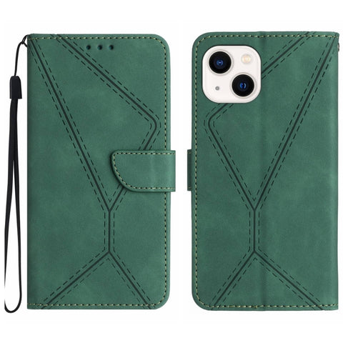 Stitching Embossed Leather Phone Case, For iPhone 14, For iPhone 14 Pro, For iPhone 14 Pro Max, For iPhone 13, For iPhone 13 Pro, For iPhone 13 Pro Max, For iPhone 12 / 12 Pro, For iPhone 12 Pro Max