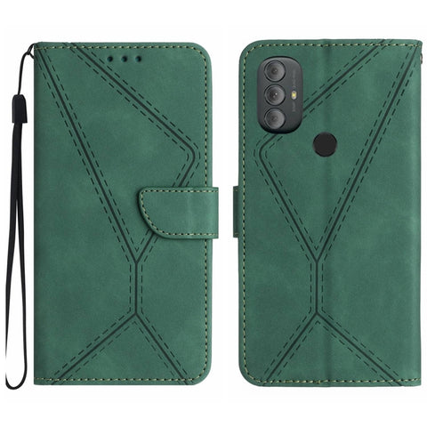 Stitching Embossed Leather Phone Case, For Motorola Moto G52J, For Motorola Moto G Stylus 5G 2022, For Motorola Moto G Stylus 4G 2022, For Motorola Moto G Power 2022