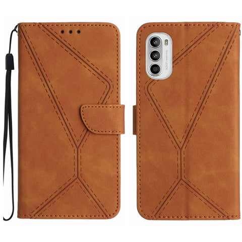 Stitching Embossed Leather Phone Case, For Motorola Moto G52J, For Motorola Moto G Stylus 5G 2022, For Motorola Moto G Stylus 4G 2022, For Motorola Moto G Power 2022