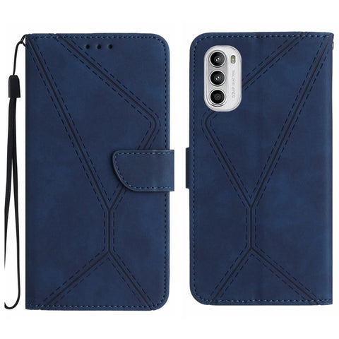 Stitching Embossed Leather Phone Case, For Motorola Moto G52J, For Motorola Moto G Stylus 5G 2022, For Motorola Moto G Stylus 4G 2022, For Motorola Moto G Power 2022