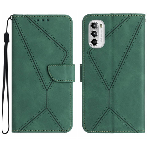 Stitching Embossed Leather Phone Case, For Motorola Moto G52J, For Motorola Moto G Stylus 5G 2022, For Motorola Moto G Stylus 4G 2022, For Motorola Moto G Power 2022