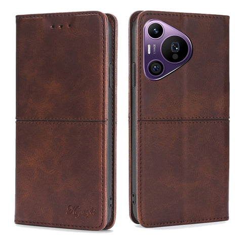 Cow Texture Magnetic Leather Phone Case, For Huawei Enjoy 90 Pro Max 5G, For Huawei Enjoy 90 Plus 5G, For Huawei Maimang 40 5G, For Huawei Pura 80 5G, For Huawei nova 14 Ultra 5G, For Huawei nova 14 Pro 5G, For Huawei nova 14 5G                        ...