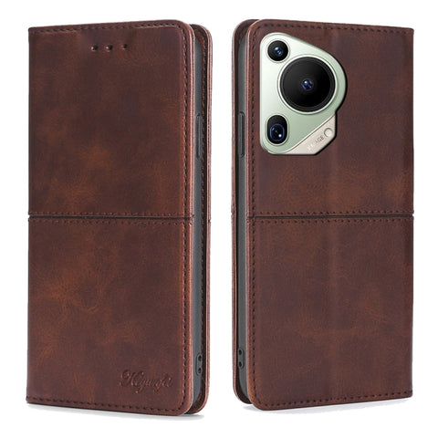 Cow Texture Magnetic Leather Phone Case, For Huawei Enjoy 90 Pro Max 5G, For Huawei Enjoy 90 Plus 5G, For Huawei Maimang 40 5G, For Huawei Pura 80 5G, For Huawei nova 14 Ultra 5G, For Huawei nova 14 Pro 5G, For Huawei nova 14 5G                        ...