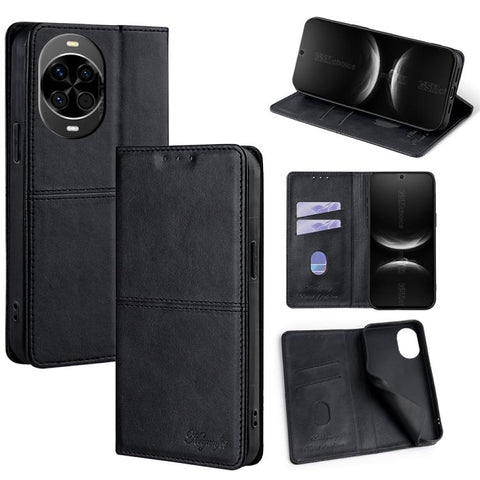 Cow Texture Magnetic Leather Phone Case, For Huawei Enjoy 90 Pro Max 5G, For Huawei Enjoy 90 Plus 5G, For Huawei Maimang 40 5G, For Huawei Pura 80 5G, For Huawei nova 14 Ultra 5G, For Huawei nova 14 Pro 5G, For Huawei nova 14 5G                        ...