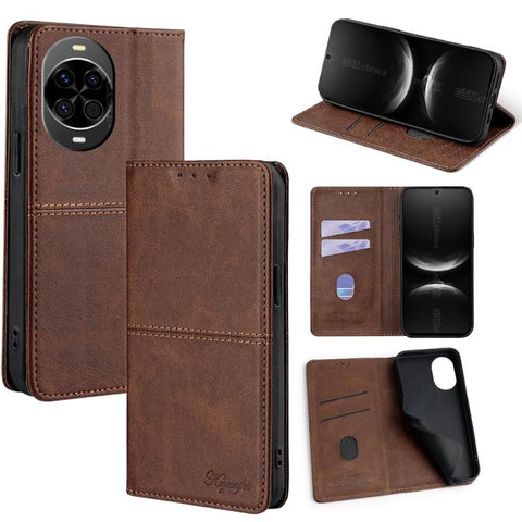 Cow Texture Magnetic Leather Phone Case, For Huawei Enjoy 90 Pro Max 5G, For Huawei Enjoy 90 Plus 5G, For Huawei Maimang 40 5G, For Huawei Pura 80 5G, For Huawei nova 14 Ultra 5G, For Huawei nova 14 Pro 5G, For Huawei nova 14 5G                        ...