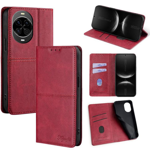 Cow Texture Magnetic Leather Phone Case, For Huawei Enjoy 90 Pro Max 5G, For Huawei Enjoy 90 Plus 5G, For Huawei Maimang 40 5G, For Huawei Pura 80 5G, For Huawei nova 14 Ultra 5G, For Huawei nova 14 Pro 5G, For Huawei nova 14 5G                        ...