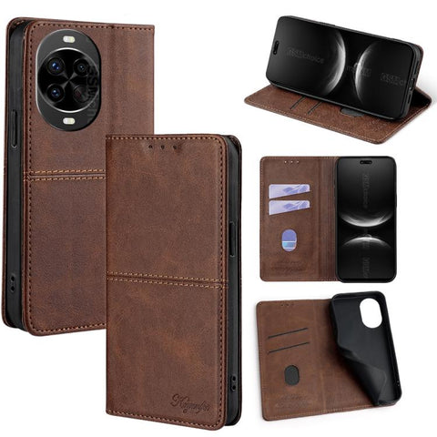 Cow Texture Magnetic Leather Phone Case, For Huawei Enjoy 90 Pro Max 5G, For Huawei Enjoy 90 Plus 5G, For Huawei Maimang 40 5G, For Huawei Pura 80 5G, For Huawei nova 14 Ultra 5G, For Huawei nova 14 Pro 5G, For Huawei nova 14 5G                        ...