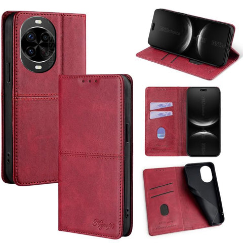 Cow Texture Magnetic Leather Phone Case, For Huawei Enjoy 90 Pro Max 5G, For Huawei Enjoy 90 Plus 5G, For Huawei Maimang 40 5G, For Huawei Pura 80 5G, For Huawei nova 14 Ultra 5G, For Huawei nova 14 Pro 5G, For Huawei nova 14 5G                        ...
