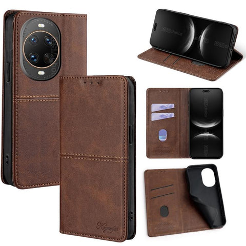 Cow Texture Magnetic Leather Phone Case, For Huawei Enjoy 90 Pro Max 5G, For Huawei Enjoy 90 Plus 5G, For Huawei Maimang 40 5G, For Huawei Pura 80 5G, For Huawei nova 14 Ultra 5G, For Huawei nova 14 Pro 5G, For Huawei nova 14 5G                        ...