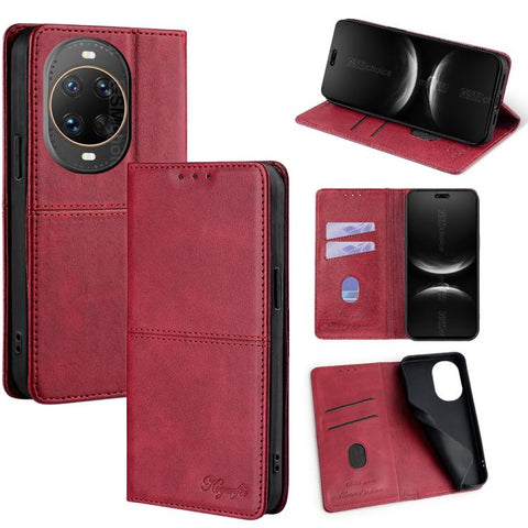 Cow Texture Magnetic Leather Phone Case, For Huawei Enjoy 90 Pro Max 5G, For Huawei Enjoy 90 Plus 5G, For Huawei Maimang 40 5G, For Huawei Pura 80 5G, For Huawei nova 14 Ultra 5G, For Huawei nova 14 Pro 5G, For Huawei nova 14 5G                        ...