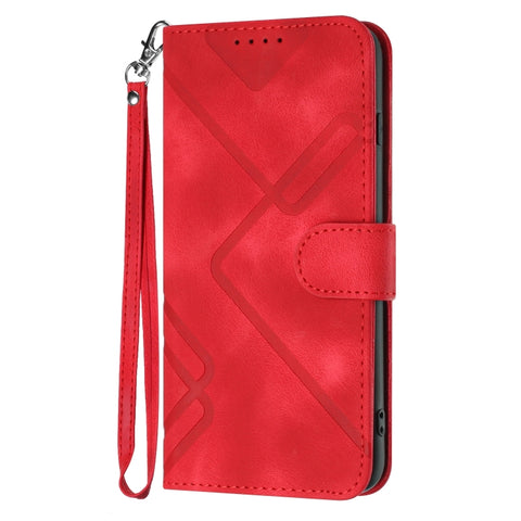 Line Pattern Skin Feel Leather Phone Case, For OPPO A74 5G/A93 5G/A54 5G, For OPPO Reno5 4G / 5G / Find X3 Lite, For OPPO A15 / A15s, For OPPO A53s / A32 / A53, For OPPO A52 / A72 / A92, For OPPO A9 2020/A5 2020