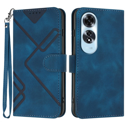 Line Pattern Skin Feel Leather Phone Case, For OPPO A60, For OPPO Reno11 F / F25 Pro, For OPPO A38 /  A18, For OPPO Find X8 Pro, For OPPO A78 5G / A1x, For OPPO Reno8 T 4G, For OPPO Find X6 Pro, For OPPO Find X6