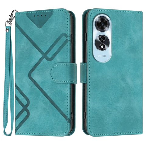 Line Pattern Skin Feel Leather Phone Case, For OPPO A60, For OPPO Reno11 F / F25 Pro, For OPPO A38 /  A18, For OPPO Find X8 Pro, For OPPO A78 5G / A1x, For OPPO Reno8 T 4G, For OPPO Find X6 Pro, For OPPO Find X6