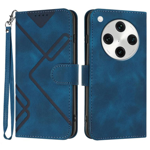 Line Pattern Skin Feel Leather Phone Case, For OPPO A60, For OPPO Reno11 F / F25 Pro, For OPPO A38 /  A18, For OPPO Find X8 Pro, For OPPO A78 5G / A1x, For OPPO Reno8 T 4G, For OPPO Find X6 Pro, For OPPO Find X6