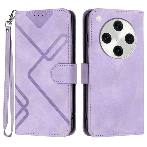 Line Pattern Skin Feel Leather Phone Case, For OPPO A60, For OPPO Reno11 F / F25 Pro, For OPPO A38 /  A18, For OPPO Find X8 Pro, For OPPO A78 5G / A1x, For OPPO Reno8 T 4G, For OPPO Find X6 Pro, For OPPO Find X6