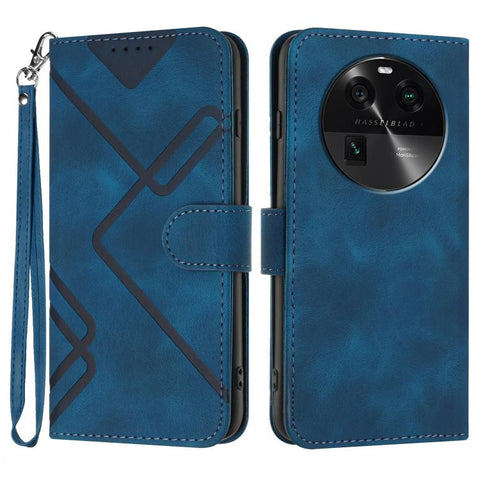 Line Pattern Skin Feel Leather Phone Case, For OPPO A60, For OPPO Reno11 F / F25 Pro, For OPPO A38 /  A18, For OPPO Find X8 Pro, For OPPO A78 5G / A1x, For OPPO Reno8 T 4G, For OPPO Find X6 Pro, For OPPO Find X6